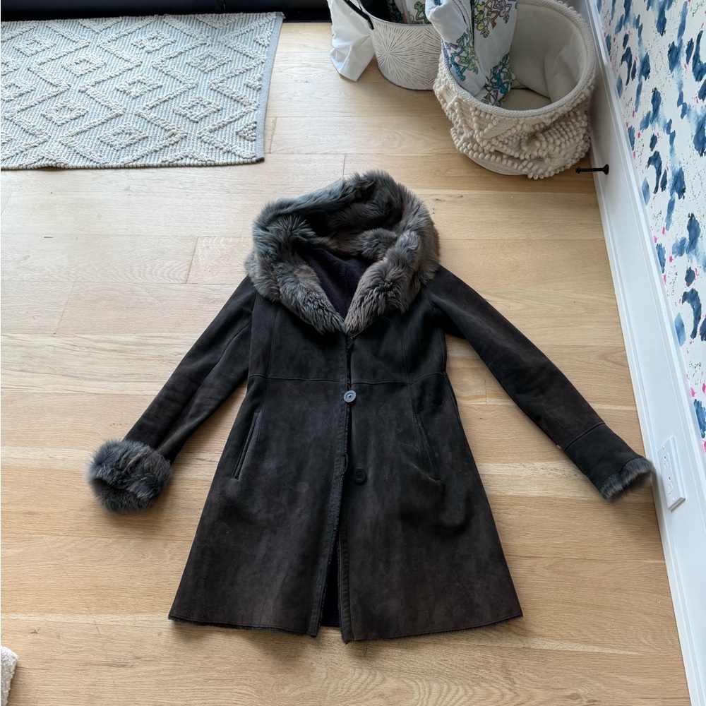 Bloomingdales Women's Shearling Coat